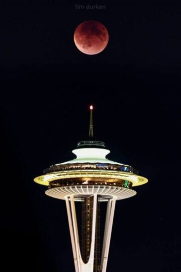 Glorious Seattle Weekend us Seattle Weekends Space needle, Glorious Seattle Weekend REd blood Moon Seattle