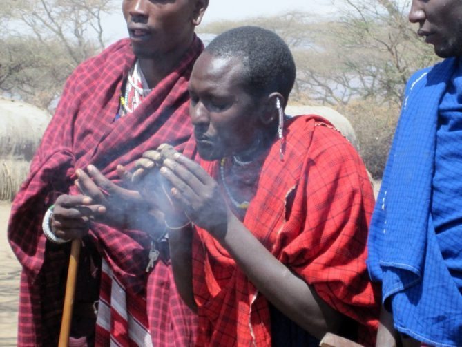 masaai doing retctual