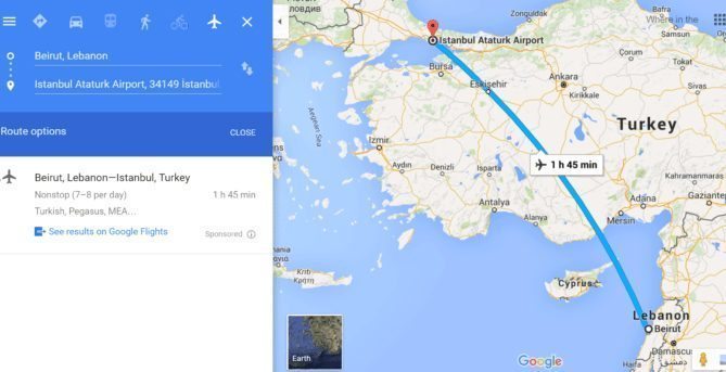 Beirut to Istanbul, Turkey to Egypt to Lebanon Itinerary