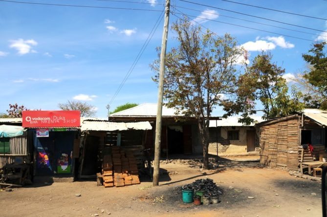 African Safari Injury - hut village
