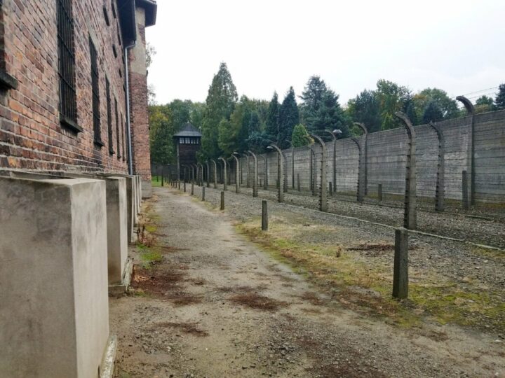 uschwitz death camp, auschwitz concentration camp, electricified fences