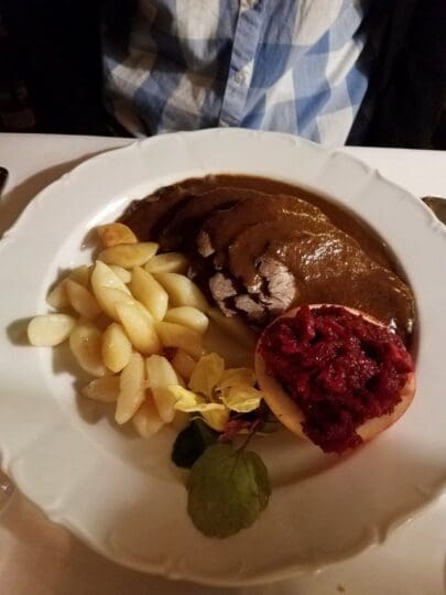 polish comfort food noodles and pot roast