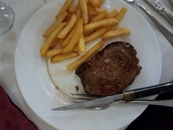 Barking Dog at Remote Airbnb Location - Alcabon, Spain, Remote Airbnb Locations meat and fries