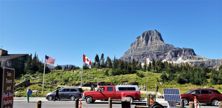 Glacier National Park Itinerary - West, East and North East Glacier- parking lot