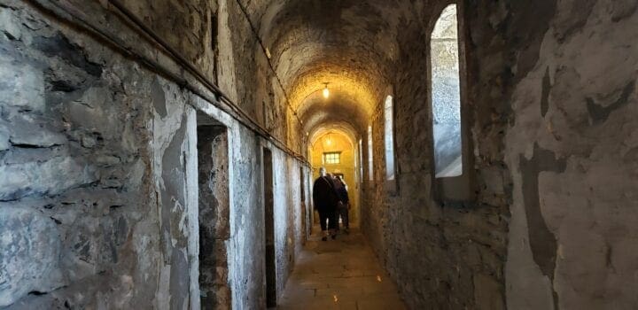 Inside the Gaol Cell jail and hallway
