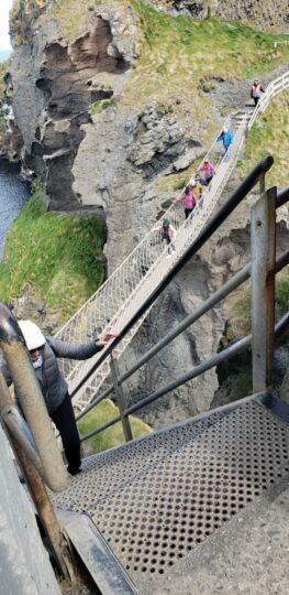 See rope bridge when in belfast Northern Ireland- the view