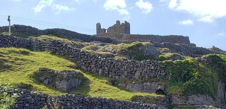 Best Views of The Burren, Aran Islands & Cliffs of Moher, Ireland castle on a cliff