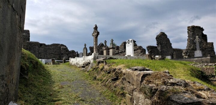 homeland, donegal, ireland graveyard