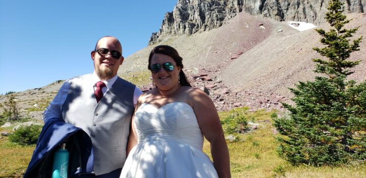Glacier National Park, Why Visit the Peace Park- groom and bride