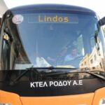 bus, Lindos bus, Lindos, Greece,