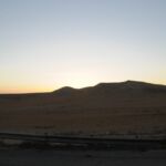 sunset, UN Syrian refugee camp Amman, Jordan