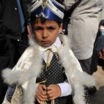 Circumcision ceremony, Eyup Sutan Mosque, Mosque, Mosques, Istanbul, Turkey