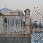 Ortaköy Mosque Rusted fence
