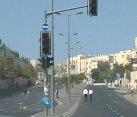 Empty streets. Where were the cars? neighborhood