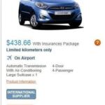 Advertisement for a used 2018 Toyota Yaris LE in blue.