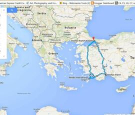 Istanbul Turkey to Dalman to Rhodes Greece to Fetheyi Turkey